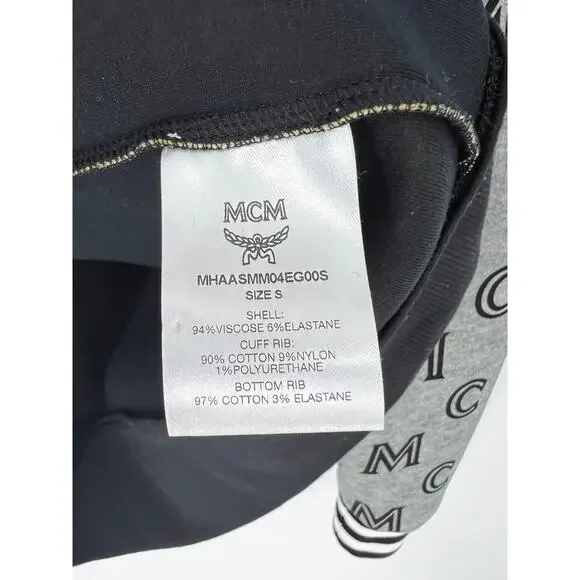 MCM Monogram Zip-up Hoodie In Grey